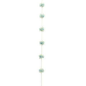 Διακοσμητική Γιρλάντα Υφασμάτινη Με Γαλάζια Τριαντάφυλλα Υ180