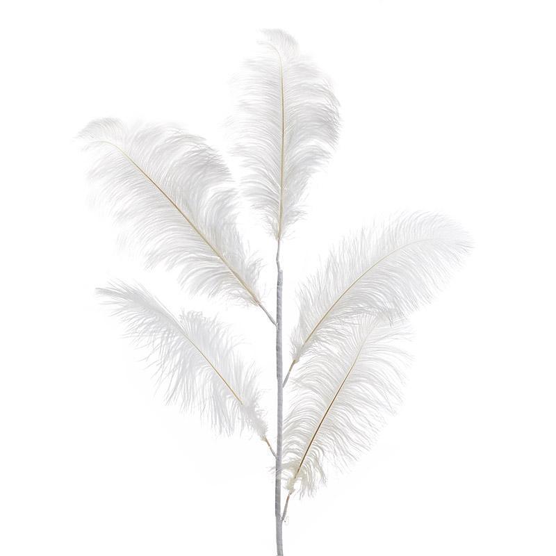 Διακοσμητικό Φτερό Λευκό Μεγάλο Υ125
