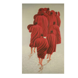 Διακοσμητικός Πίνακας 'Μοναχοί Με Κόκκινα Ρούχα' 80x130