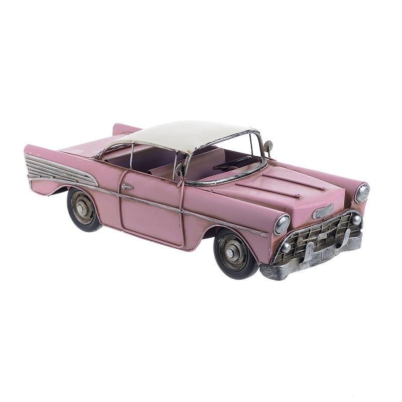 Επιτραπέζιο Μεταλλικό Διακοσμητικό Αυτοκίνητο 'Pink Cadillac' Μ29 Υ10