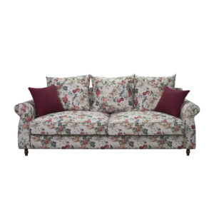 Καναπές 3θεσιος Floral Με Πολύχρωμα Λουλουδάτα Μοτίβα 'Romance' Μ202