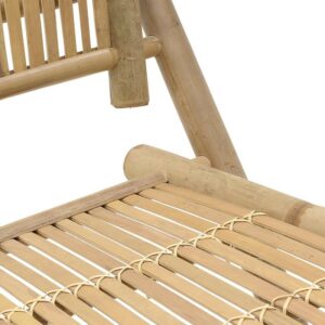 Καρέκλα Πτυσσόμενη Με Μπράτσα Bamboo Natural 