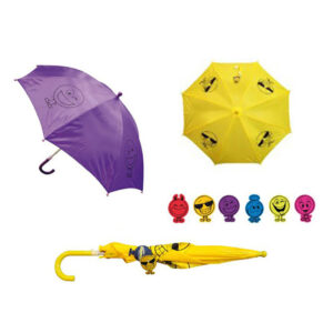 Ομπρέλα Παιδική Κίτρινη Φατσούλα