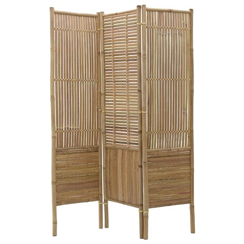Παραβάν Bamboo Natural Τρίφυλλο Μ135 Υ180