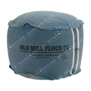 Πουφ Υφασμάτινο Μπλε "Old Mill Flour Co" Δ50 Υ30