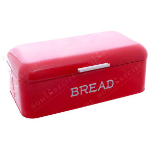 Ψωμιέρα Μεταλλική Κόκκινη Retro "Bread" 40x22