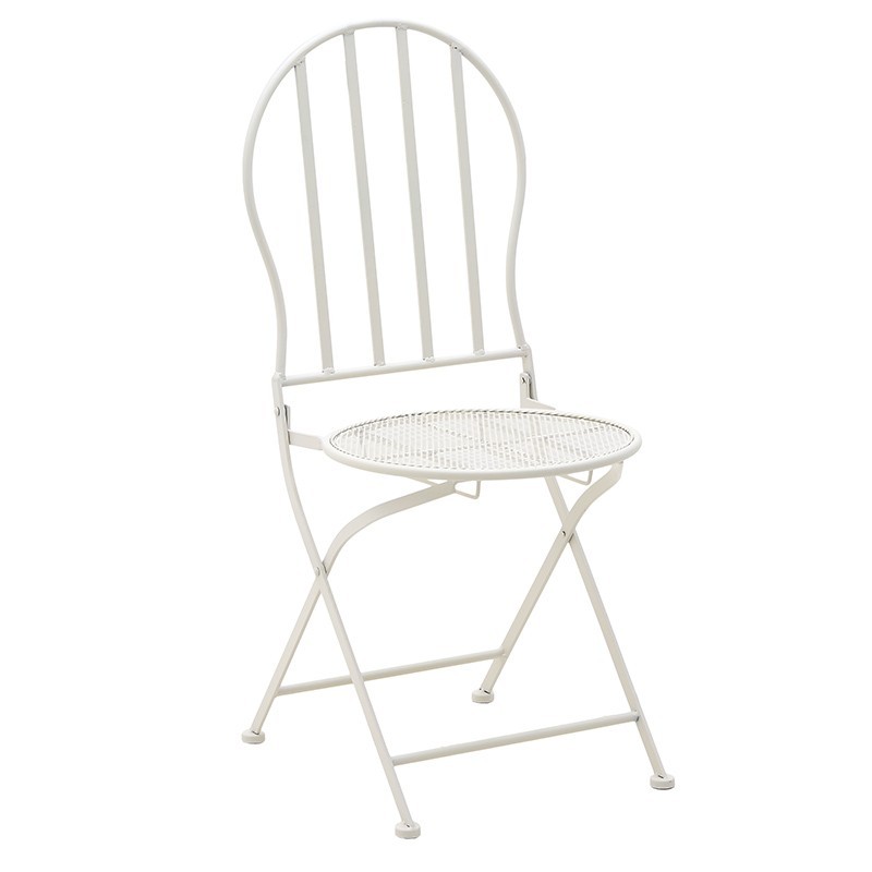 Σετ Τραπέζι Μεταλλικό Λευκό Με 2 Καρέκλες Δ60 Υ70