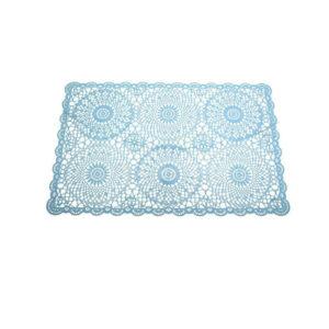 Σουπλά "Crochet" Γαλάζιο 45x30, Σετ Των 4