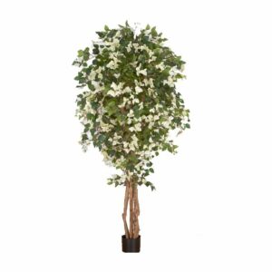 Τεχνητό Δέντρο Βουκαμβίλια Με Λευκά Άνθη Υ180