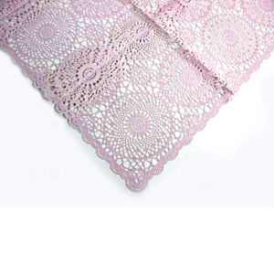 Τραπεζομάντηλο "Crochet" Ροζ Ορθογώνιο, 264x150