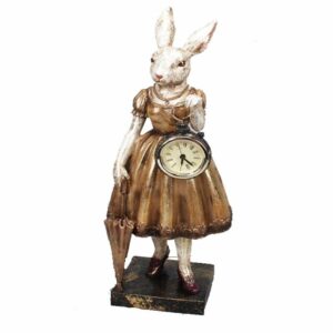 Ζάρος Διακοσμητικός Lady Rabbit Με Ρολόι Και Ομπρέλα Y35