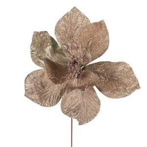 Ζάρος Τεχνητό Λουλούδι Πικ Αλεξανδρινό Ροζ/ Χρυσό