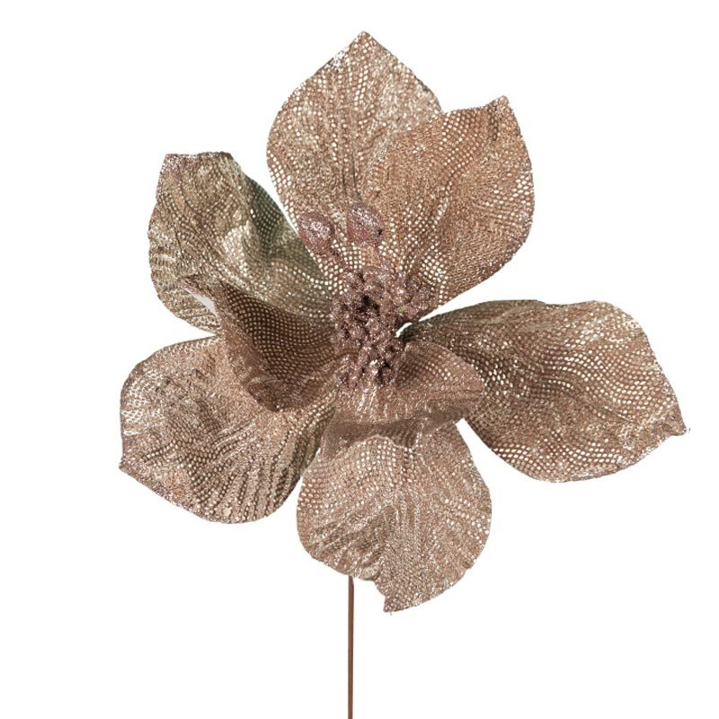 Ζάρος Τεχνητό Λουλούδι Πικ Αλεξανδρινό Ροζ/ Χρυσό