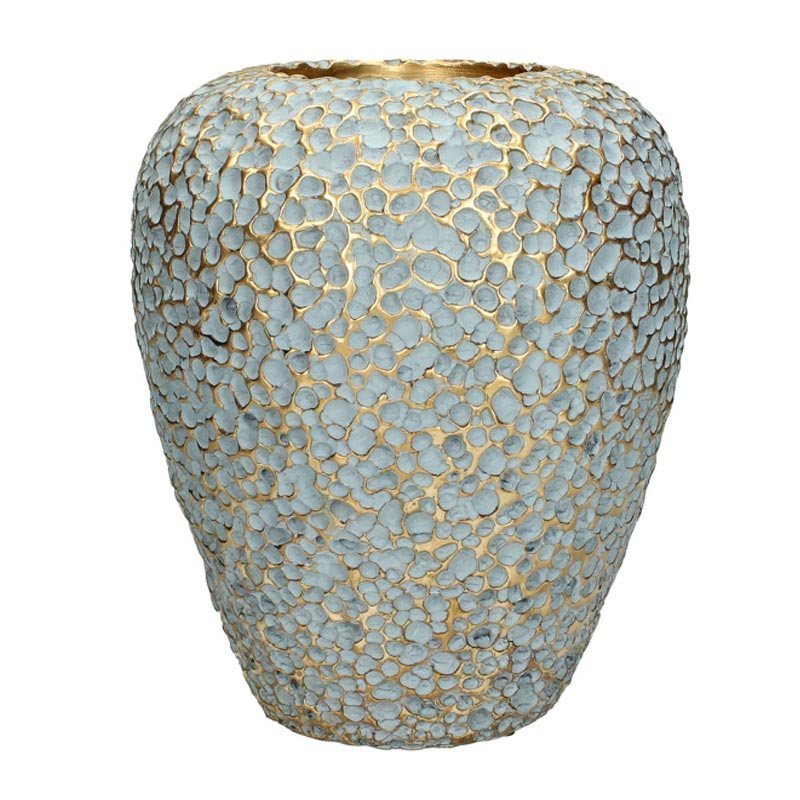 Ζάρος Βάζο Με Χρυσή/ Γκρι Πατίνα 'Coral' Υ26 Ζάρος Βάζο Με Χρυσή/ Γκρι Πατίνα 'Coral' Υ26