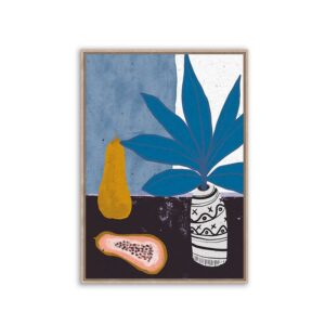 Πίνακας Καμβά Σε Κορνίζα Μπλε 'Pumpkin' 60x90 | ZAROS