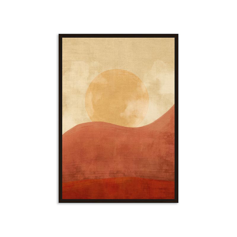 Πίνακας Καμβά Σε Κορνίζα Πορτοκαλί 'Sunset Africa' 60x90 | ZAROS