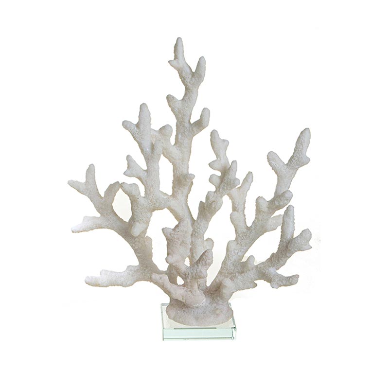 Επιτραπέζιο Διακοσμητικό Κοράλι Λευκό 21x24 | ZAROS