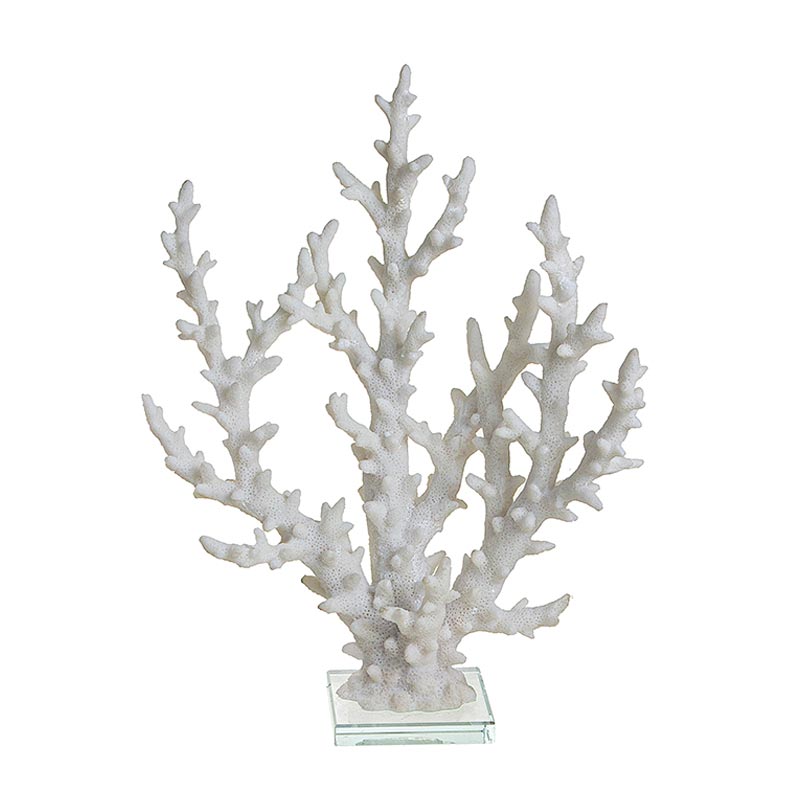 Επιτραπέζιο Διακοσμητικό Κοράλι Λευκό 26x32 | ZAROS