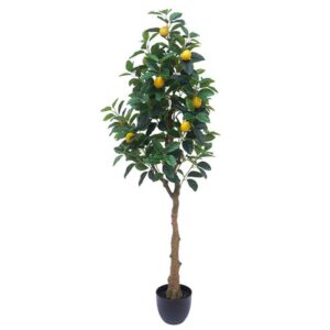 Τεχνητό Δέντρο Λεμονιά Πράσινο/ Κίτρινο Real Touch Σε Γλάστρα Υ150