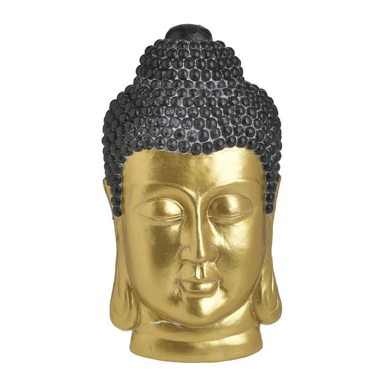Κρεμαστός Κεραμικός 'Βούδας' Μαύρος/ Χρυσός 25x10x45, Inart