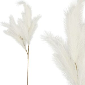 Διακοσμητικό Κλαδί Με Εκρού Πούπουλα Υ113cm