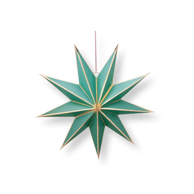 PIP Χριστουγεννιάτικο Αστέρι 'Poinsettia' Πράσινο Δ60, Σχέδιο Β