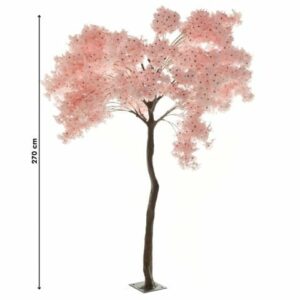 Τεχνητό Δέντρο Με Ροζ Άνθη Υ270cm, Inart
