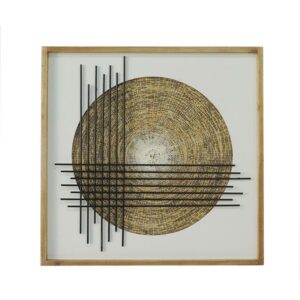 Επιτοίχιο Διακοσμητικό Σε Ξύλινη Κορνίζα 'Geometry & Art' 49x49cm | ZAROS