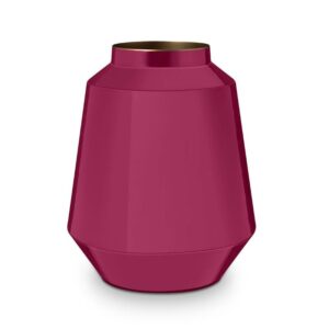 PIP Διακοσμητικό Μεταλλικό Βάζο Εμαγιέ Ροζ Υ29