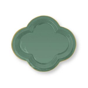 PIP Δίσκος Μεγάλος Μεταλλικός Εμαγιέ Σκούρο Πράσινο 31×36
