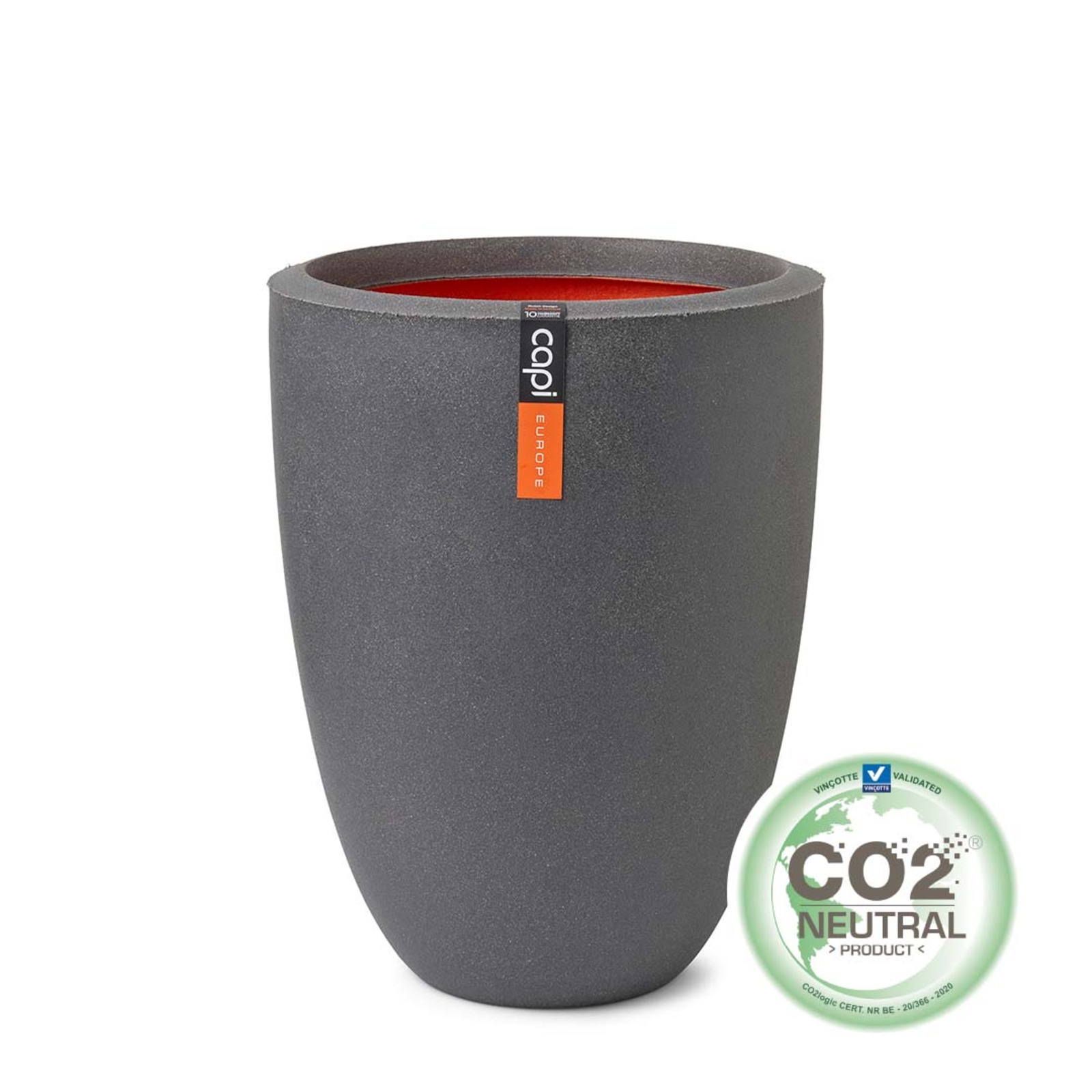 Supergreens Γλάστρα PVC Γκρι CE 26x26x36 εκ.