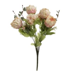 Μπουκέτο Λουλουδιών Ροζ Υ50, Inart