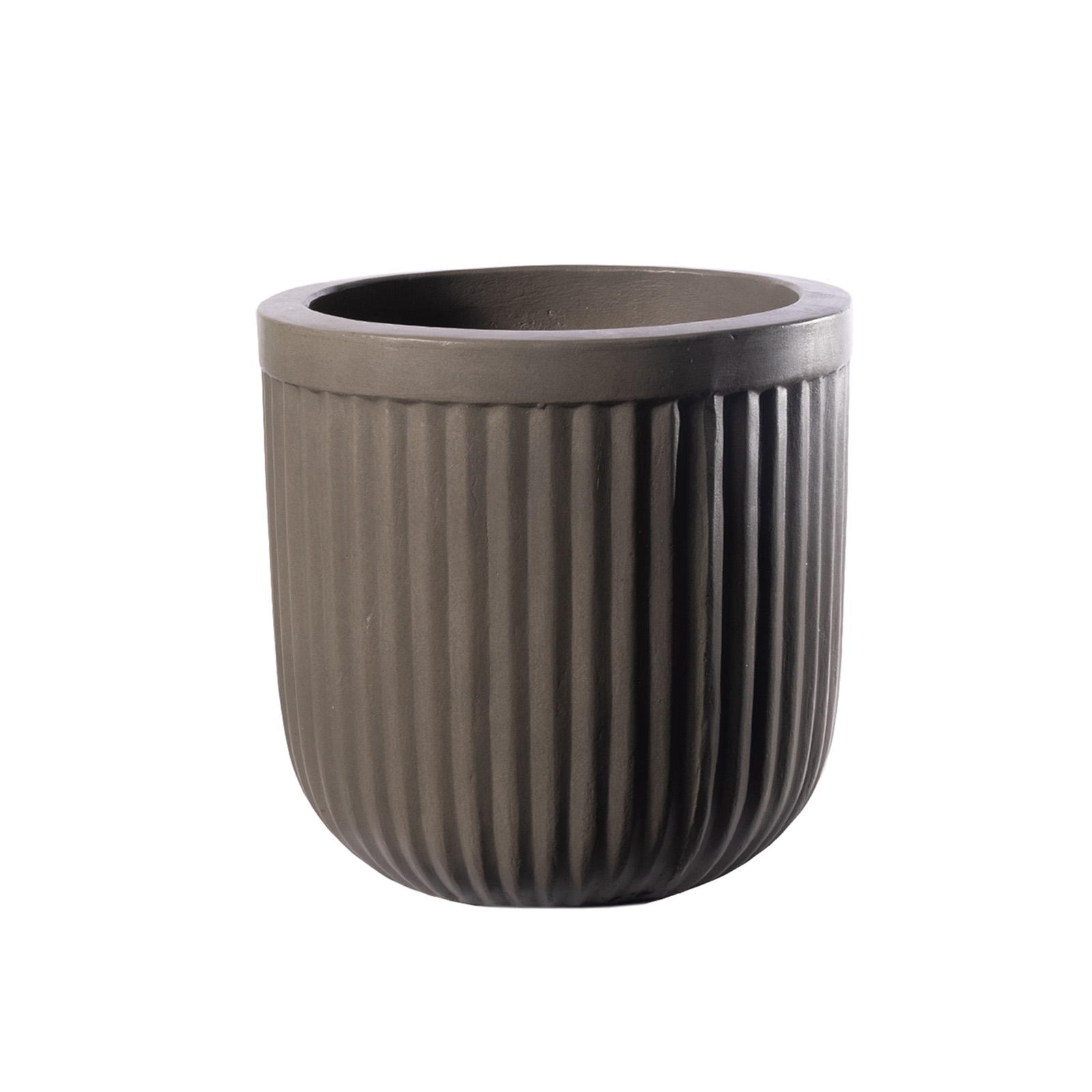 Supergreens Γλάστρα Τσιμεντένια Στρογγυλή "Gaia" Φυσική 38x38x38 εκ.