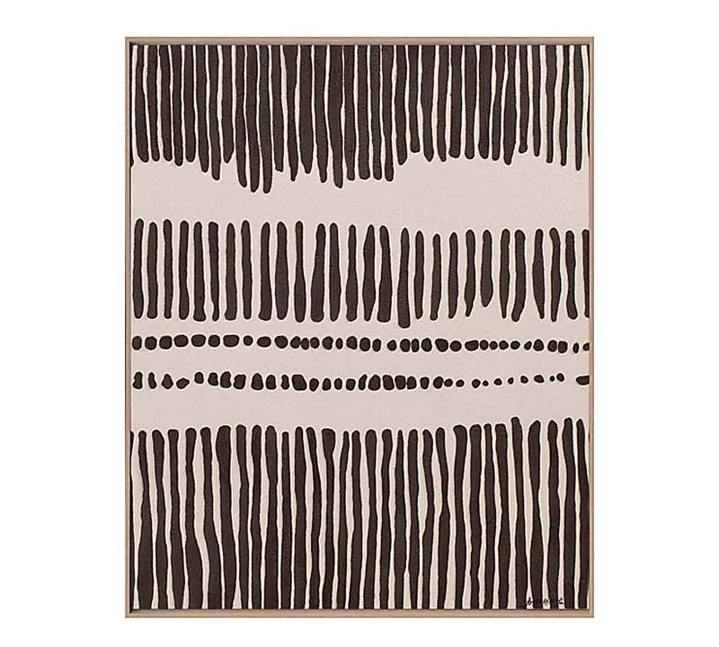 Ethnic Hand paint με κορνίζα 3,8cm,80x100cm