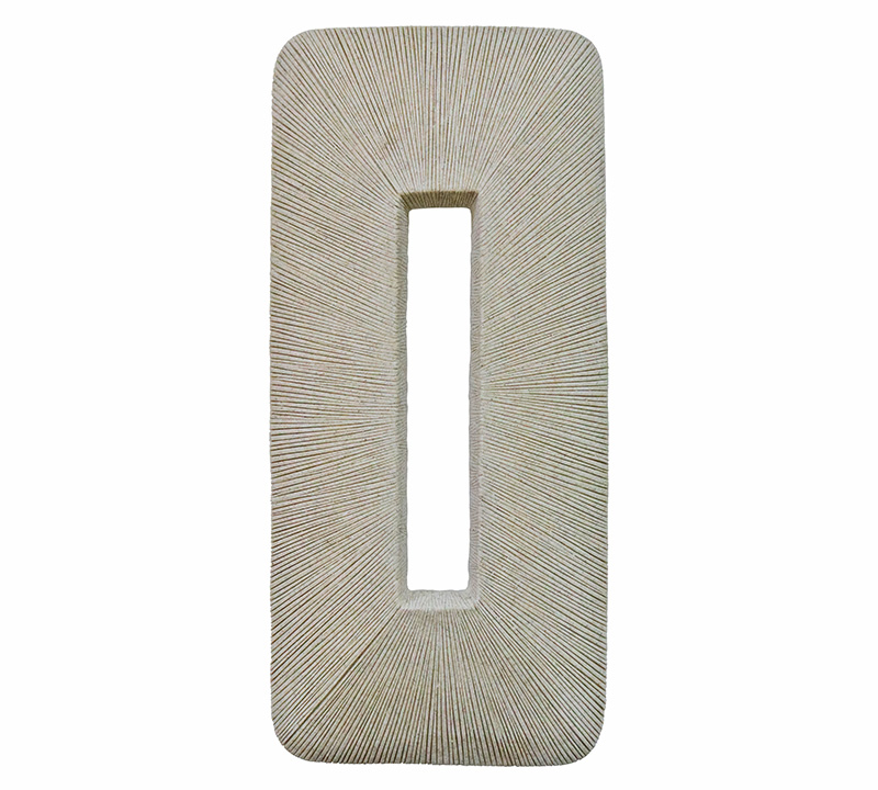 Ορθογώνια ανάγλυφη πλάκα τέχνης τοίχου 33,5x74cm