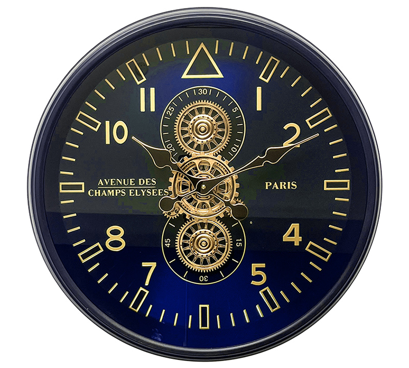 Μηχανικό ρολόι με εμαγέ μπλε καντράν,60cm