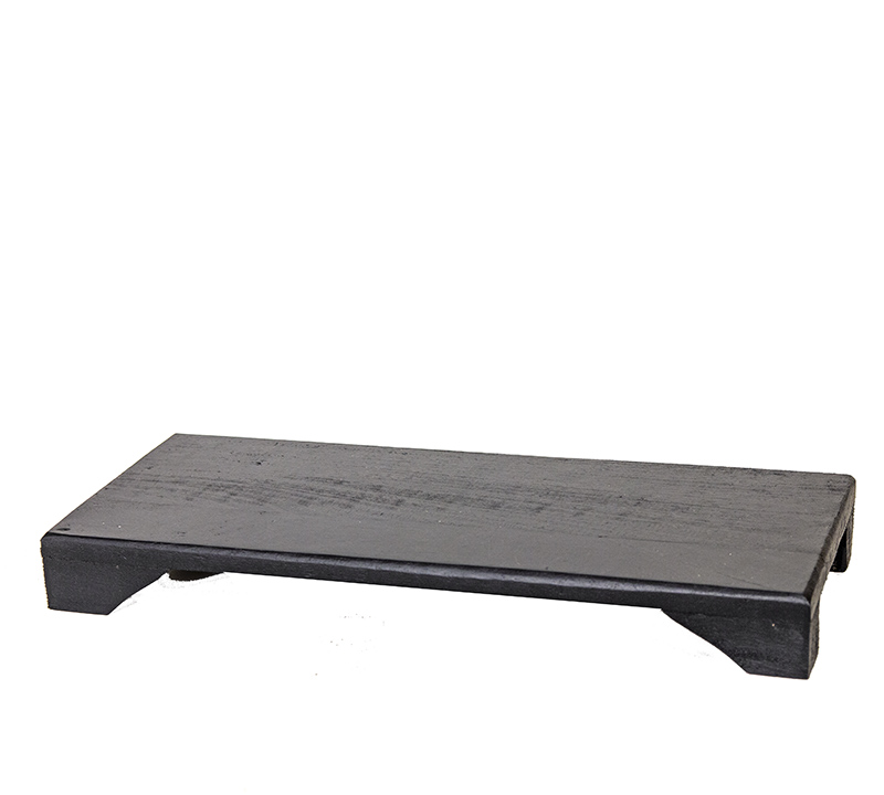 Παραλ/μη βάση από ανακυκλ.ξύλο μαύρη 50x20cm