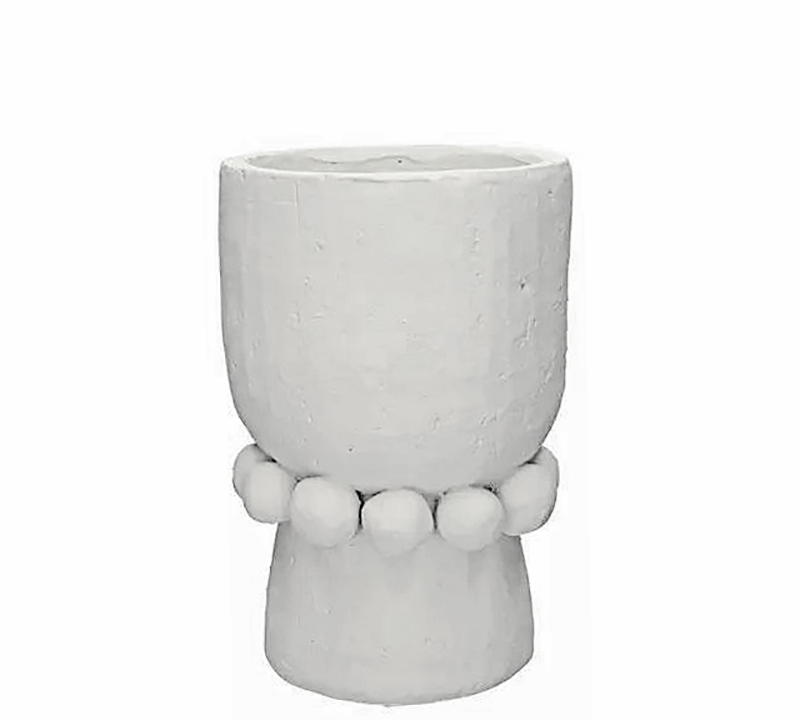 Κεραμικό βάζο "Sevora" 18x28.6cm, λευκό χρ.