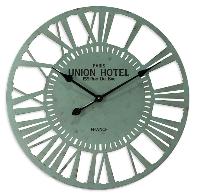 Μεταλλικό Ρολόι Τοίχου "Union" Aqua 60cm