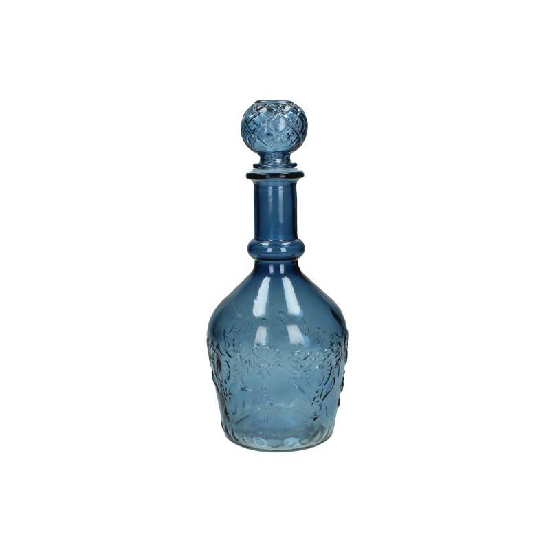 Καράφα γυάλινη Vintage Μπλε, 11,5x28cm