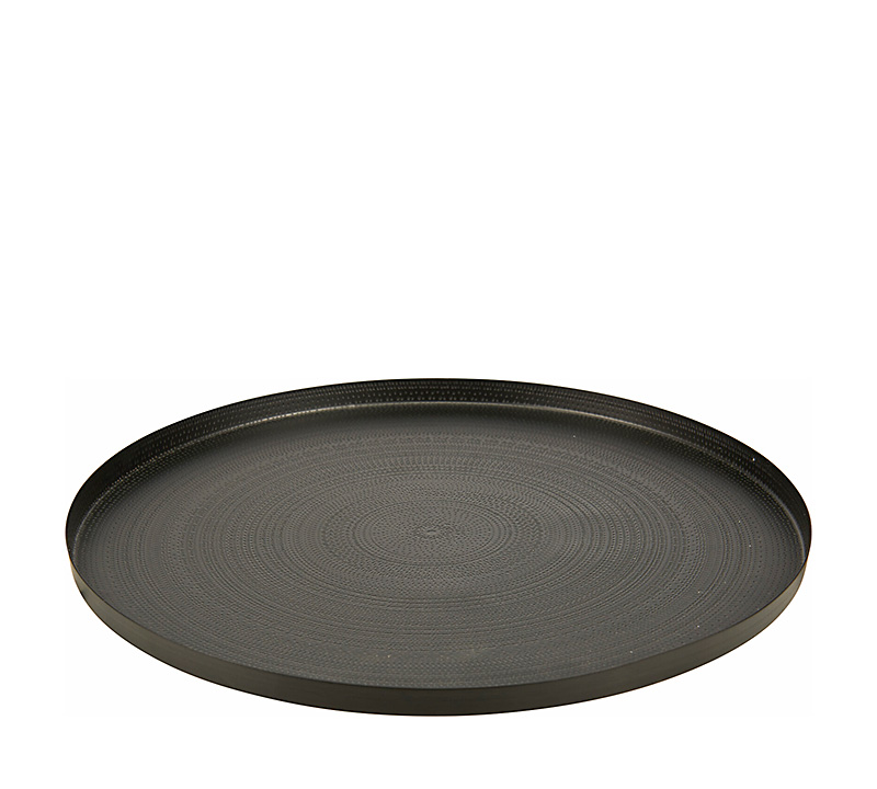 Μεταλλικός δίσκος μαύρος 38cm